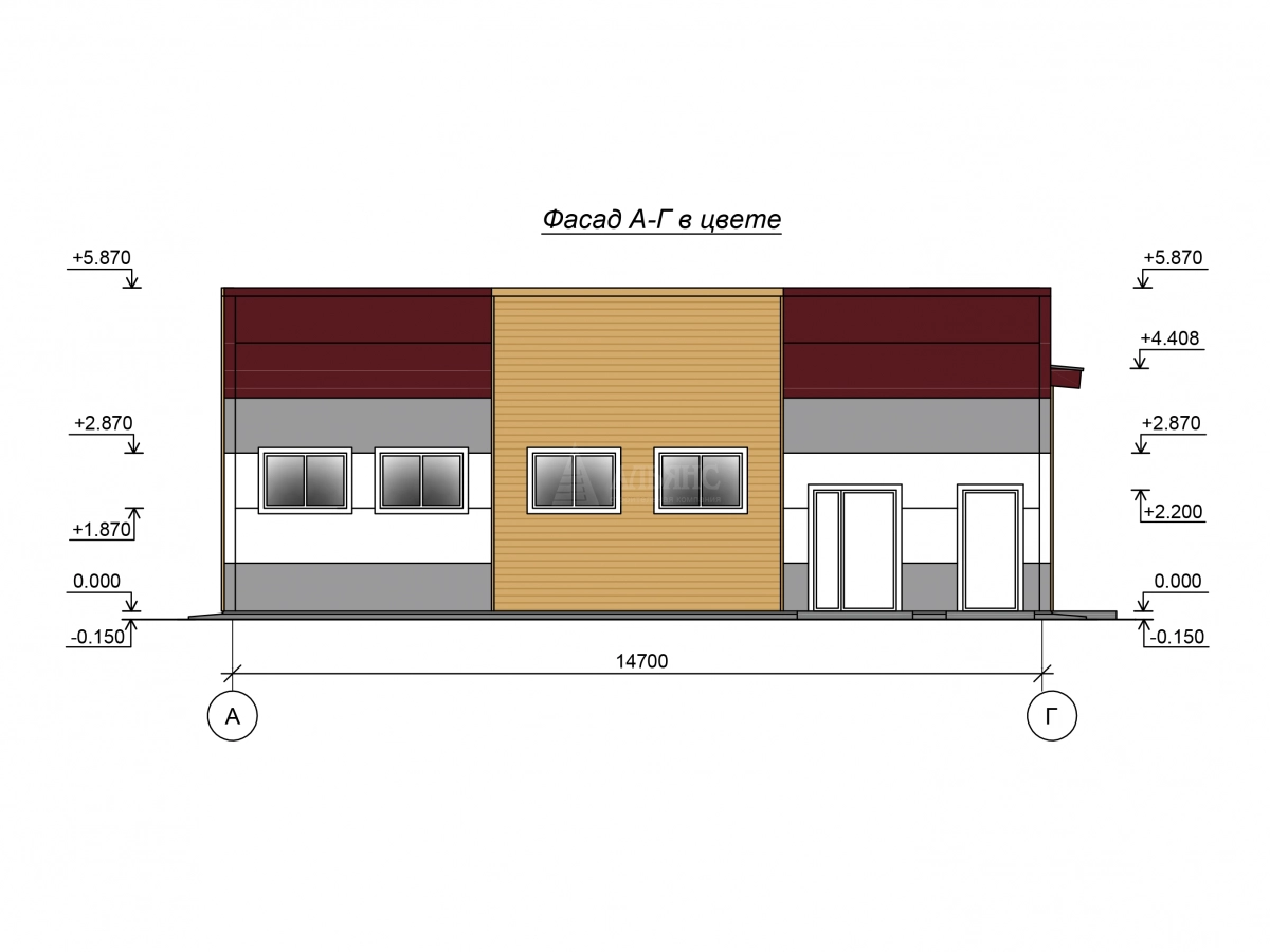 3D визуализация Столовая из сэндвич-панелей - фото 9