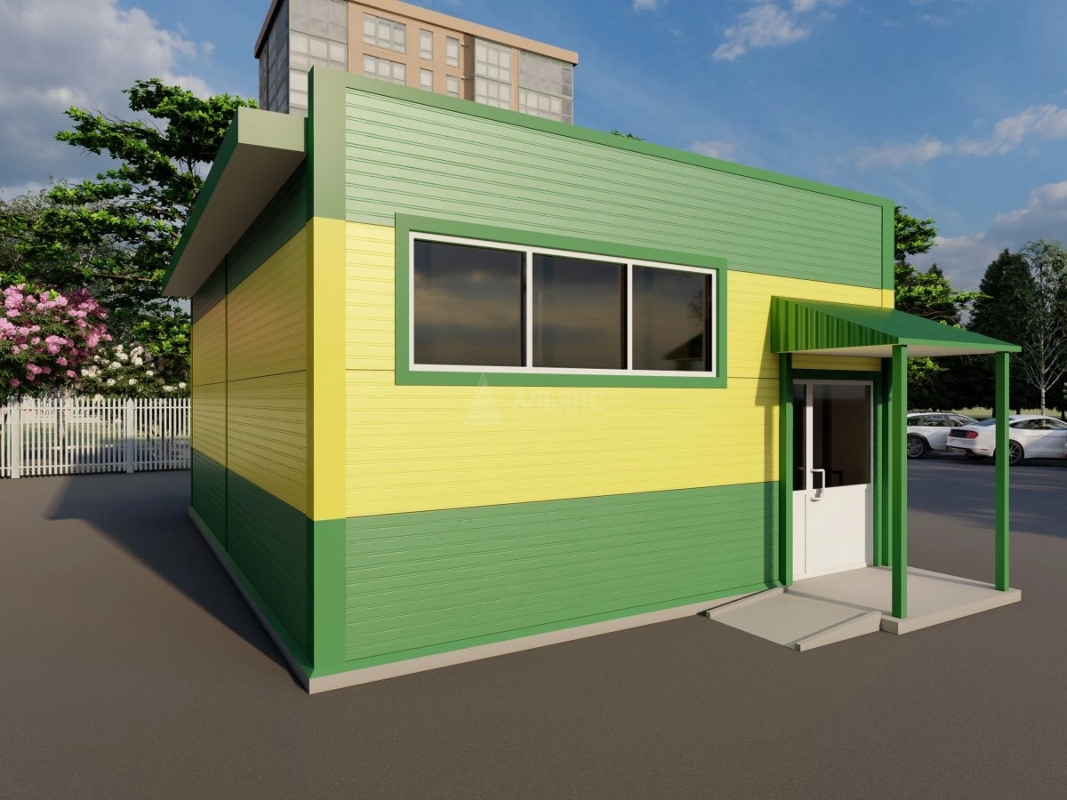 3D визуализация Павильон из сэндвич-панелей - фото 2